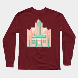 Art Deco Theater Christmas Long Sleeve T-Shirt